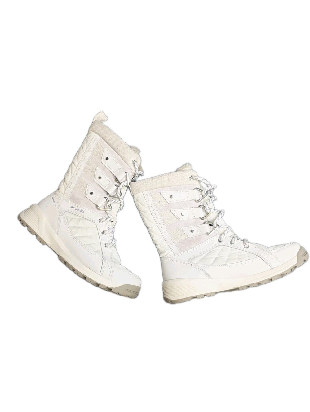 Columbia Meadows Omni-Heat 3D Womens 6 White Waterproof Snow Winter Boots YL0364